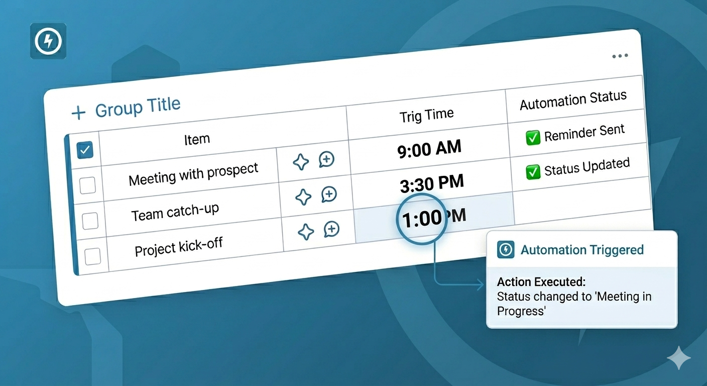 How to Trigger Automations Based on Dynamic Time in monday.com